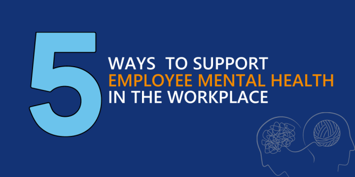 Employee mental health at work